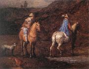 Travellers on the Way (detail) fd BRUEGHEL, Jan the Elder